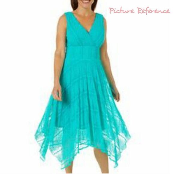 Rabbit Designs White Lace Asymmetrical Sleeveless Dress Size 18 - Picture 10 of 10